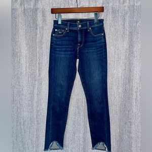 7 for All Mankind seamless ankle skinny jeans size 24